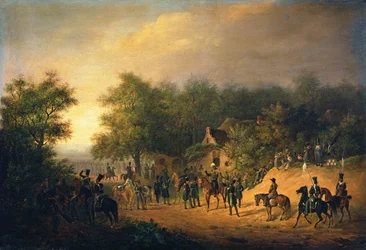 Ankunft von Zar Nikolaus I. im Lager